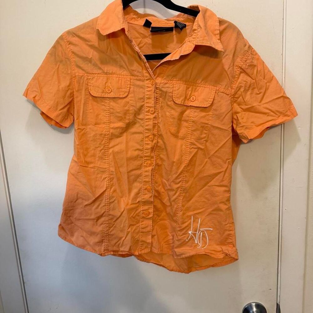 Harley-davidson Women's Orange Blouse